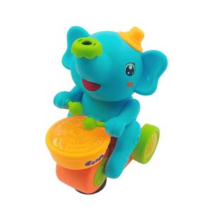 اسباب بازی نوزادی فیل موزیکال و طبل زن Elephant Musican _اسباب بازی نوزادی